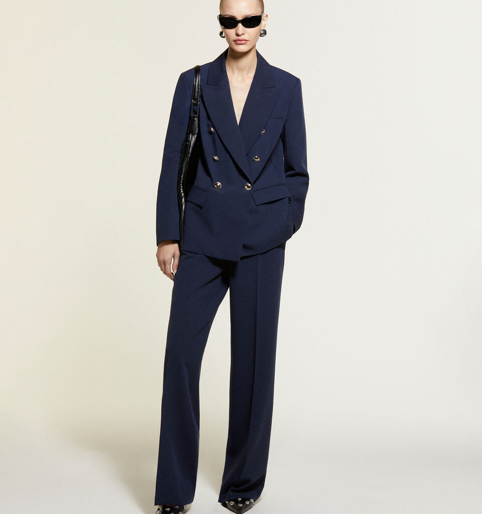 Blazer azul-escuro com botões gold - blazers para mulher - Azul-Escuro | Sisley image number 6